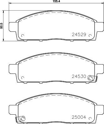 HELLA PAGID 8DB 355 013-221 - Тормозные колодки, дисковые, комплект www.parts5.com