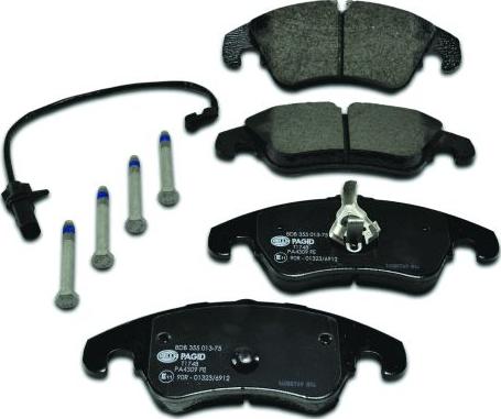 HELLA PAGID 8DB 355 013-751 - Brake Pad Set, disc brake www.parts5.com