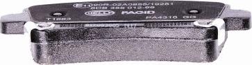 HELLA PAGID 8DB 355 012-991 - Brake Pad Set, disc brake www.parts5.com