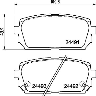 HELLA PAGID 8DB 355 012-971 - Brake Pad Set, disc brake www.parts5.com