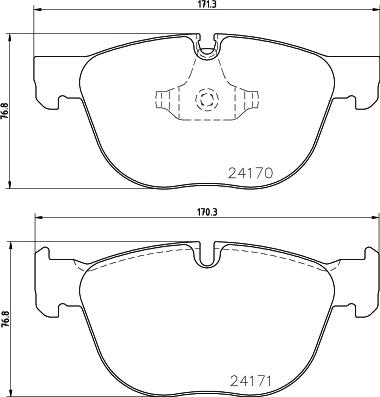 HELLA PAGID 8DB 355 012-541 - Set placute frana,frana disc www.parts5.com