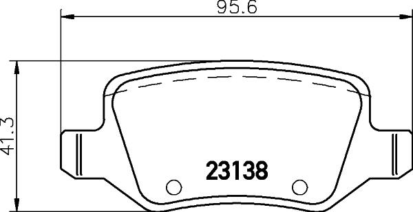 HELLA PAGID 8DB 355 012-131 - Komplet zavornih oblog, ploscne (kolutne) zavore www.parts5.com