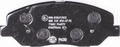 HELLA PAGID 8DB 355 012-371 - Brake Pad Set, disc brake www.parts5.com