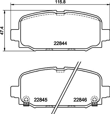 HELLA PAGID 8DB 355 039-411 - Brake Pad Set, disc brake www.parts5.com