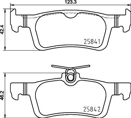 HELLA PAGID 8DB 355 031-761 - Set placute frana,frana disc www.parts5.com