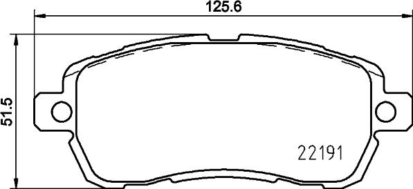 HELLA PAGID 8DB 355 031-721 - Set placute frana,frana disc www.parts5.com