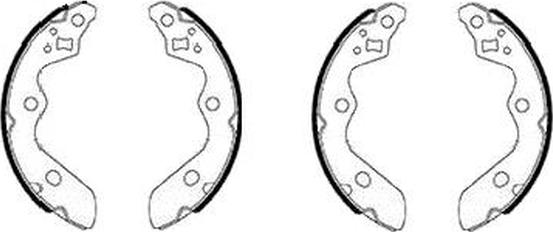 HELLA PAGID 8DB355038081 - Brake Shoe Set www.parts5.com