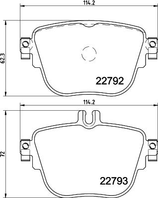 HELLA PAGID 8DB 355 032-161 - Set placute frana,frana disc www.parts5.com