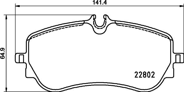 HELLA PAGID 8DB 355 037-751 - Brake Pad Set, disc brake www.parts5.com