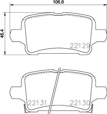 HELLA PAGID 8DB 355 024-911 - Brake Pad Set, disc brake www.parts5.com