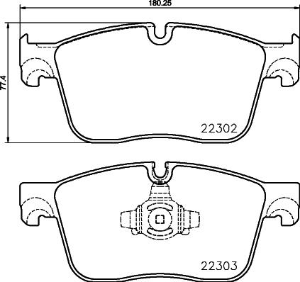 HELLA PAGID 8DB 355 024-661 - Brake Pad Set, disc brake www.parts5.com