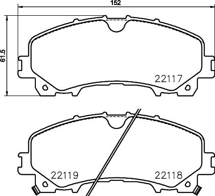 HELLA PAGID 8DB 355 024-621 - Brake Pad Set, disc brake www.parts5.com