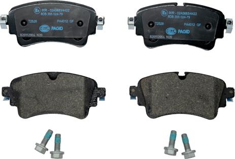 HELLA PAGID 8DB 355 024-791 - Brake Pad Set, disc brake www.parts5.com