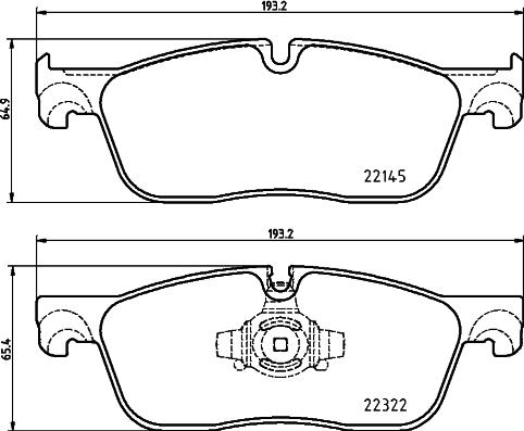 HELLA PAGID 8DB 355 024-741 - Komplet pločica, disk-kočnica www.parts5.com