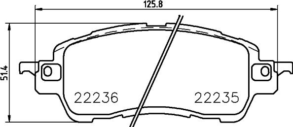 HELLA PAGID 8DB 355 024-721 - Set placute frana,frana disc www.parts5.com