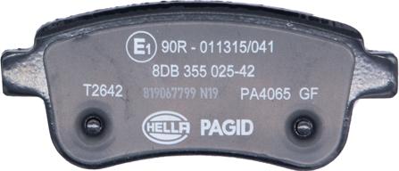 HELLA PAGID 8DB 355 025-421 - Set placute frana,frana disc www.parts5.com