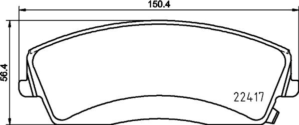 HELLA PAGID 8DB 355 025-001 - Brake Pad Set, disc brake www.parts5.com