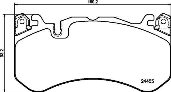 HELLA PAGID 8DB 355 025-011 - Set placute frana,frana disc www.parts5.com