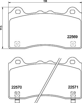 HELLA PAGID 8DB 355 025-831 - Piduriklotsi komplekt,ketaspidur www.parts5.com