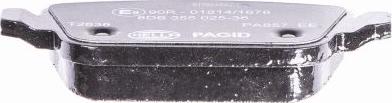 HELLA PAGID 8DB 355 025-361 - Brake Pad Set, disc brake www.parts5.com