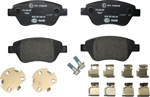 HELLA PAGID 8DB 355 025-301 - Brake Pad Set, disc brake www.parts5.com