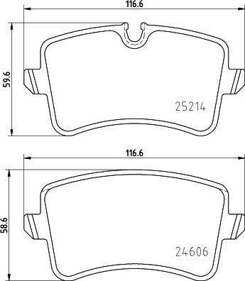 HELLA PAGID 8DB 355 025-311 - Set placute frana,frana disc www.parts5.com