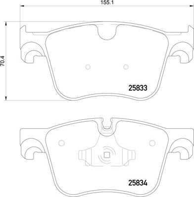 HELLA PAGID 8DB 355 020-981 - Brake Pad Set, disc brake www.parts5.com