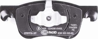 HELLA PAGID 8DB 355 020-931 - Set placute frana,frana disc www.parts5.com