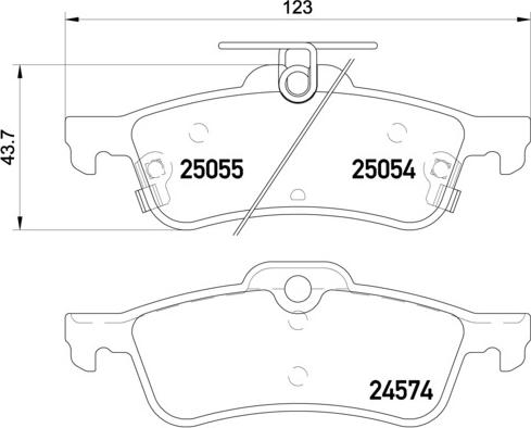 HELLA PAGID 8DB 355 020-501 - Brake Pad Set, disc brake www.parts5.com