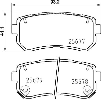 HELLA PAGID 8DB 355 020-851 - Set placute frana,frana disc www.parts5.com