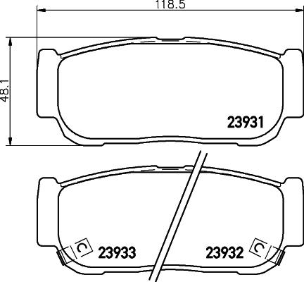 HELLA PAGID 8DB 355 020-221 - Set placute frana,frana disc www.parts5.com