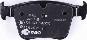 HELLA PAGID 8DB 355 020-271 - Тормозные колодки, дисковые, комплект www.parts5.com