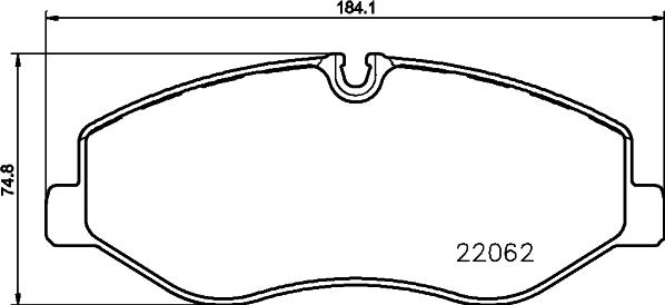 HELLA PAGID 8DB 355 021-961 - Juego de pastillas de freno www.parts5.com