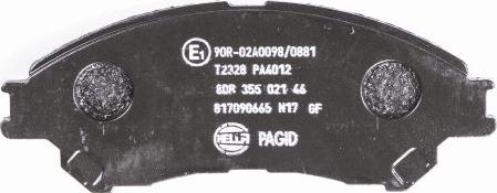 HELLA PAGID 8DB 355 021-461 - Brake Pad Set, disc brake www.parts5.com