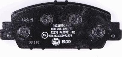 HELLA PAGID 8DB 355 021-471 - Piduriklotsi komplekt,ketaspidur www.parts5.com