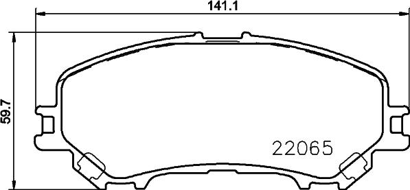 HELLA PAGID 8DB 355 021-691 - Set placute frana,frana disc www.parts5.com