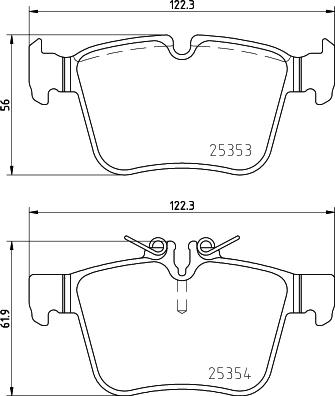 HELLA PAGID 8DB 355 021-831 - Set placute frana,frana disc www.parts5.com