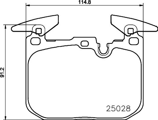 HELLA PAGID 8DB 355 021-271 - Set placute frana,frana disc www.parts5.com