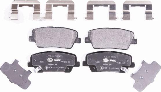 HELLA PAGID 8DB 355 023-041 - Brake Pad Set, disc brake www.parts5.com