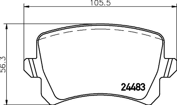 HELLA PAGID 8DB 355 025-331 - Jarrupala, levyjarru www.parts5.com