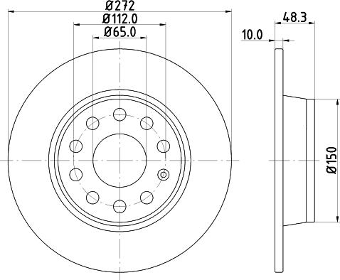 HELLA PAGID 8DD 355 116-971 - Piduriketas www.parts5.com