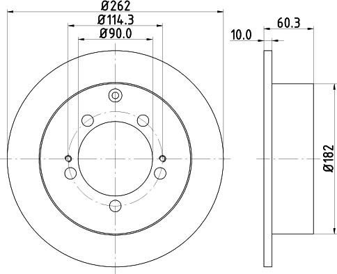 HELLA PAGID 8DD 355 118-661 - Disque de frein www.parts5.com