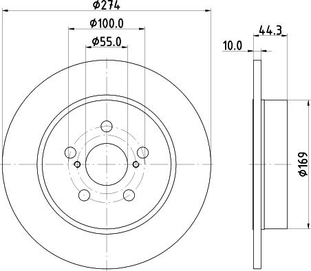 HELLA PAGID 8DD 355 134-411 - Brake Disc www.parts5.com