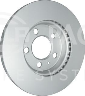 HELLA PAGID 8DD 355 132-091 - Спирачен диск www.parts5.com