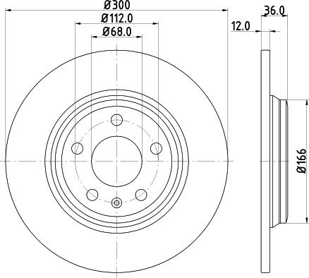 HELLA PAGID 8DD 355 125-191 - Brake Disc www.parts5.com