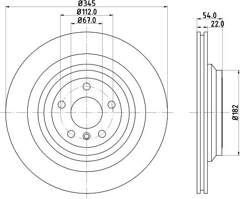 HELLA PAGID 8DD 355 126-311 - Brake Disc www.parts5.com