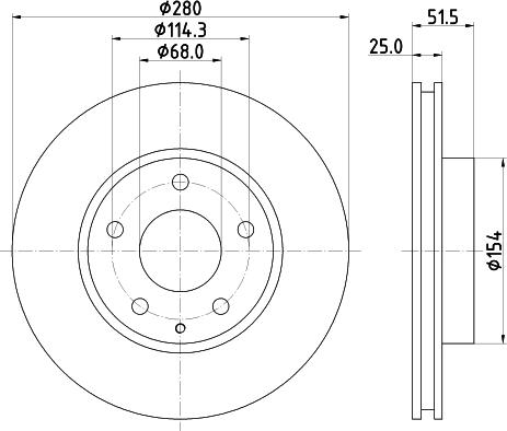 HELLA PAGID 8DD 355 120-441 - Zavorni kolut www.parts5.com