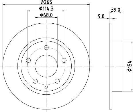 HELLA PAGID 8DD 355 120-461 - Zavorni kolut www.parts5.com