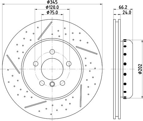 HELLA PAGID 8DD 355 120-781 - Brake Disc parts5.com