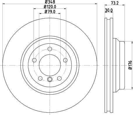 HELLA PAGID 8DD 355 128-671 - Brake Disc www.parts5.com